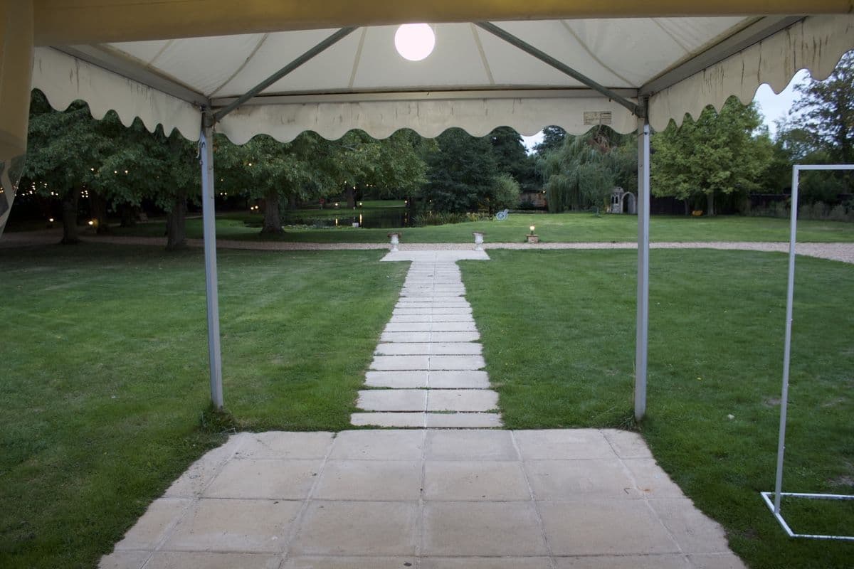 Lakeside Lawn — ceremony setup